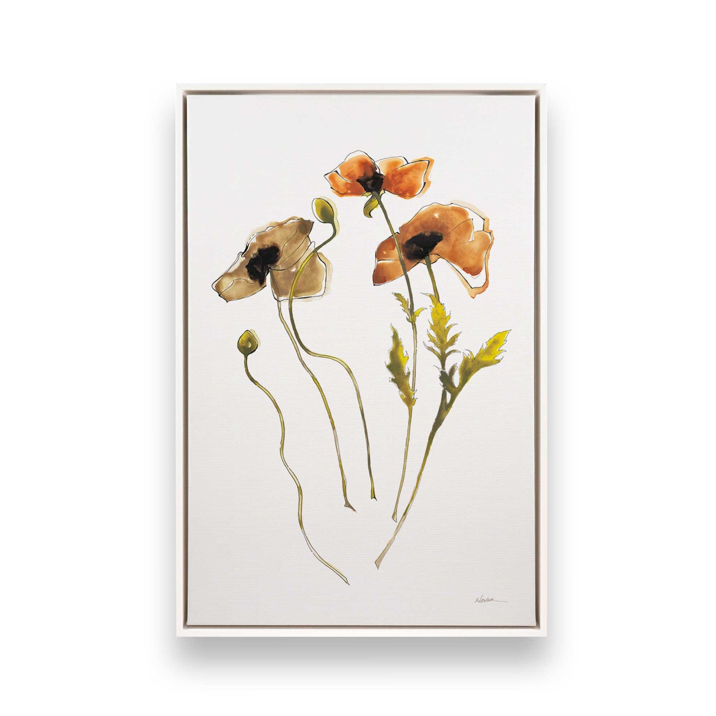 [Color:Opaque White], Picture of art in a White frame
