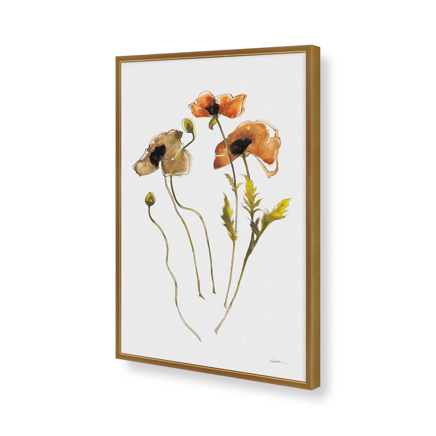 [Color:Polished Gold], Picture of art in a Polished Gold frame of the corner