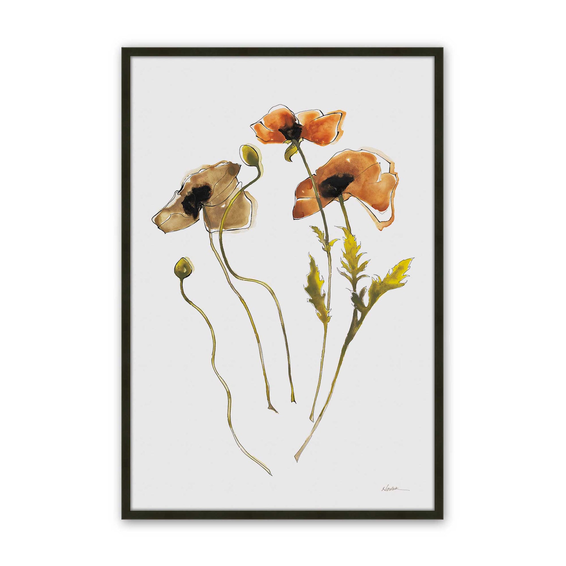 [Color:Satin Black], Picture of art in a Satin Black frame