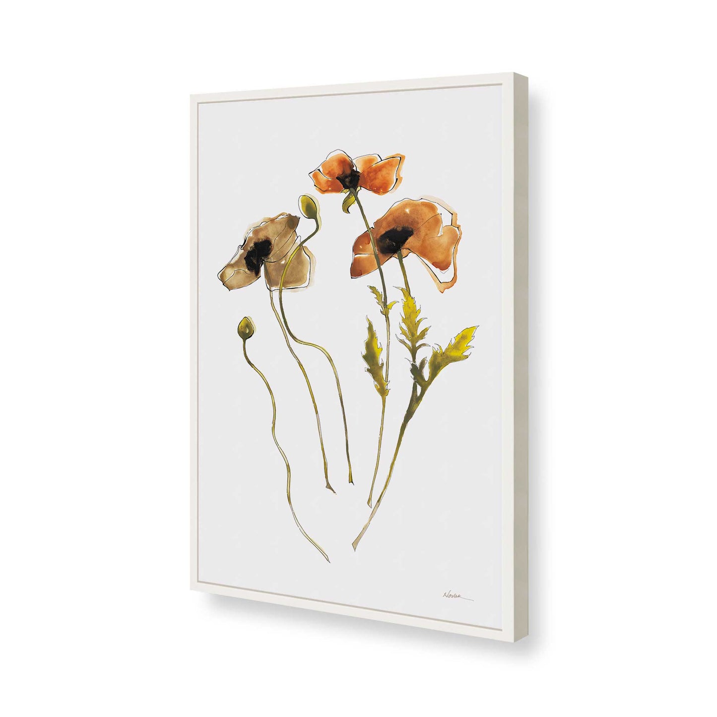 [Color:Opaque White], Picture of art in a Opaque White frame of the corner