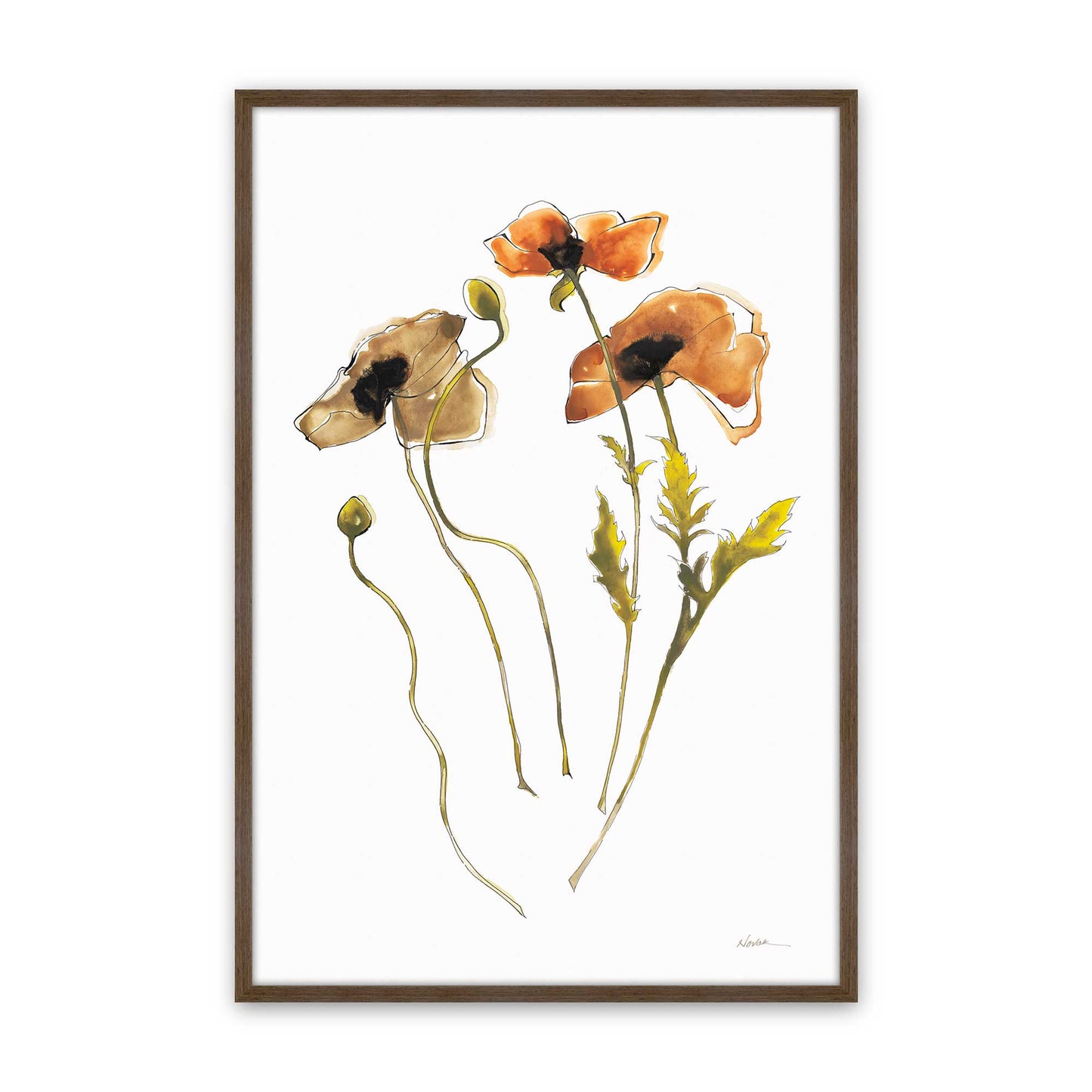 [Color:Walnut], Picture of art in a Walnut frame