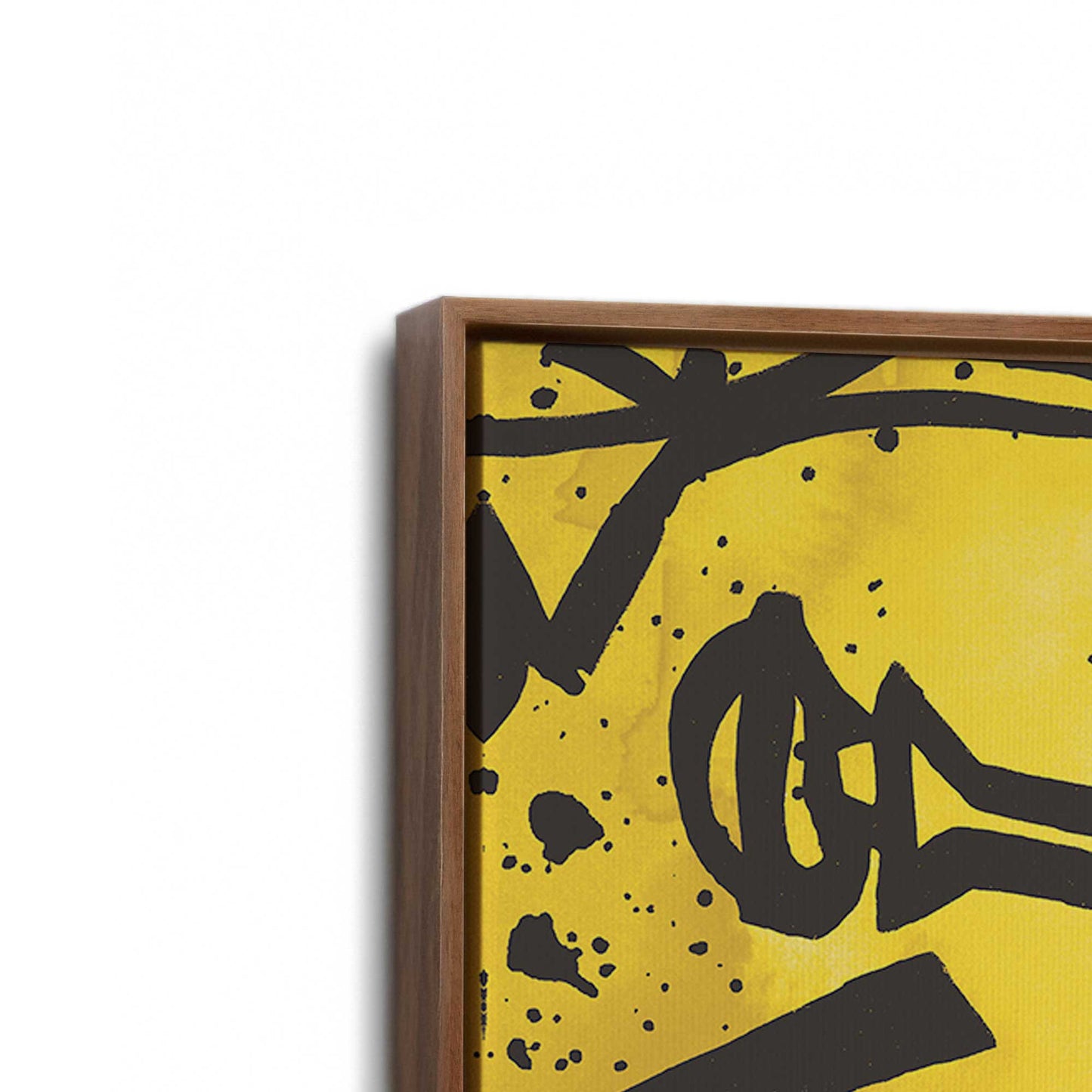 [Color:Walnut], Picture of art in a Walnut frame at an angle