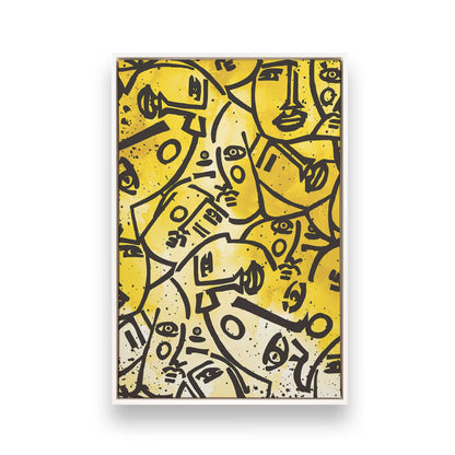 [Color:Opaque White], Picture of art in a White frame