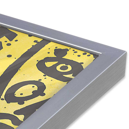 [Color:Polished Chrome], Picture of art in a Polished Chrome frame at an angle
