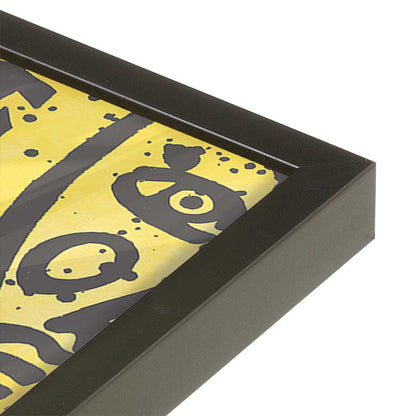 [Color:Satin Black], Picture of art in a Satin Black frame at an angle