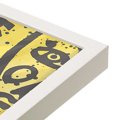 [Color:Opaque White], Picture of art in a Opaque White frame at an angle