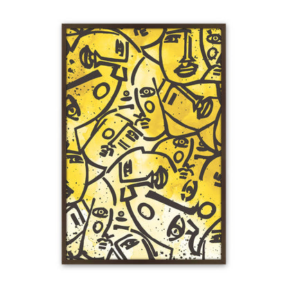 [Color:Brown], Picture of art in a Brown frame