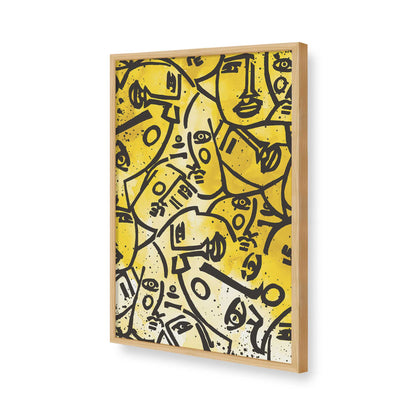 [Color:American Maple], Picture of art in a American Maple frame of the corner