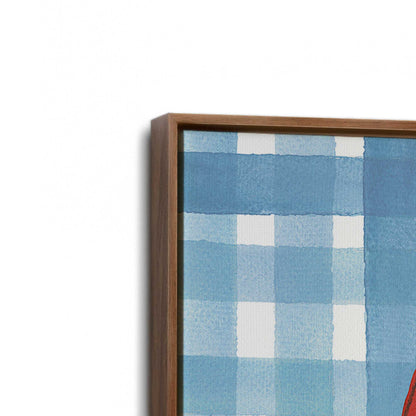 [Color:Walnut], Picture of art in a Walnut frame at an angle