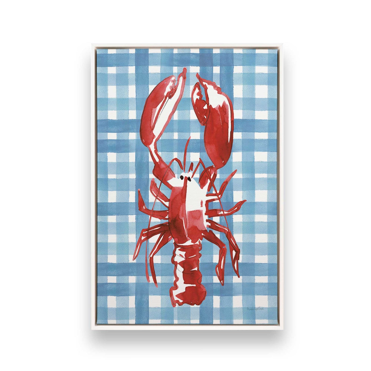 [Color:Opaque White], Picture of art in a White frame