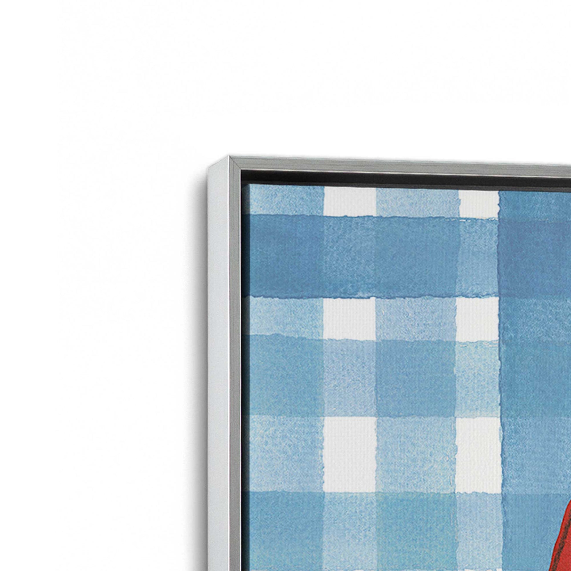 [Color:Polished Chrome], Picture of art in a Polished Chrome frame at an angle