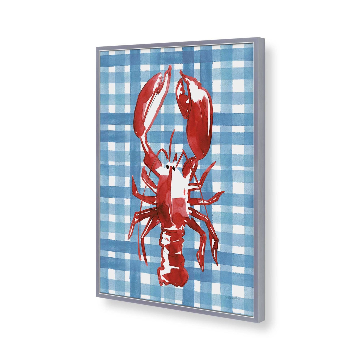 [Color:Polished Chrome], Picture of art in a Polished Chrome frame of the corner