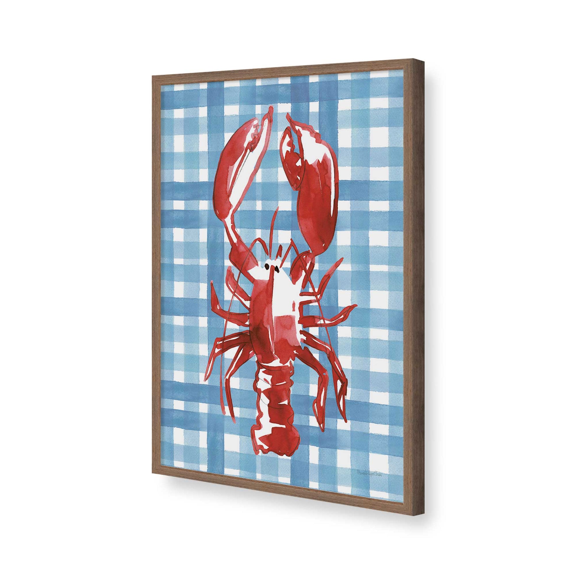 [Color:Walnut], Picture of art in a Walnut frame of the corner