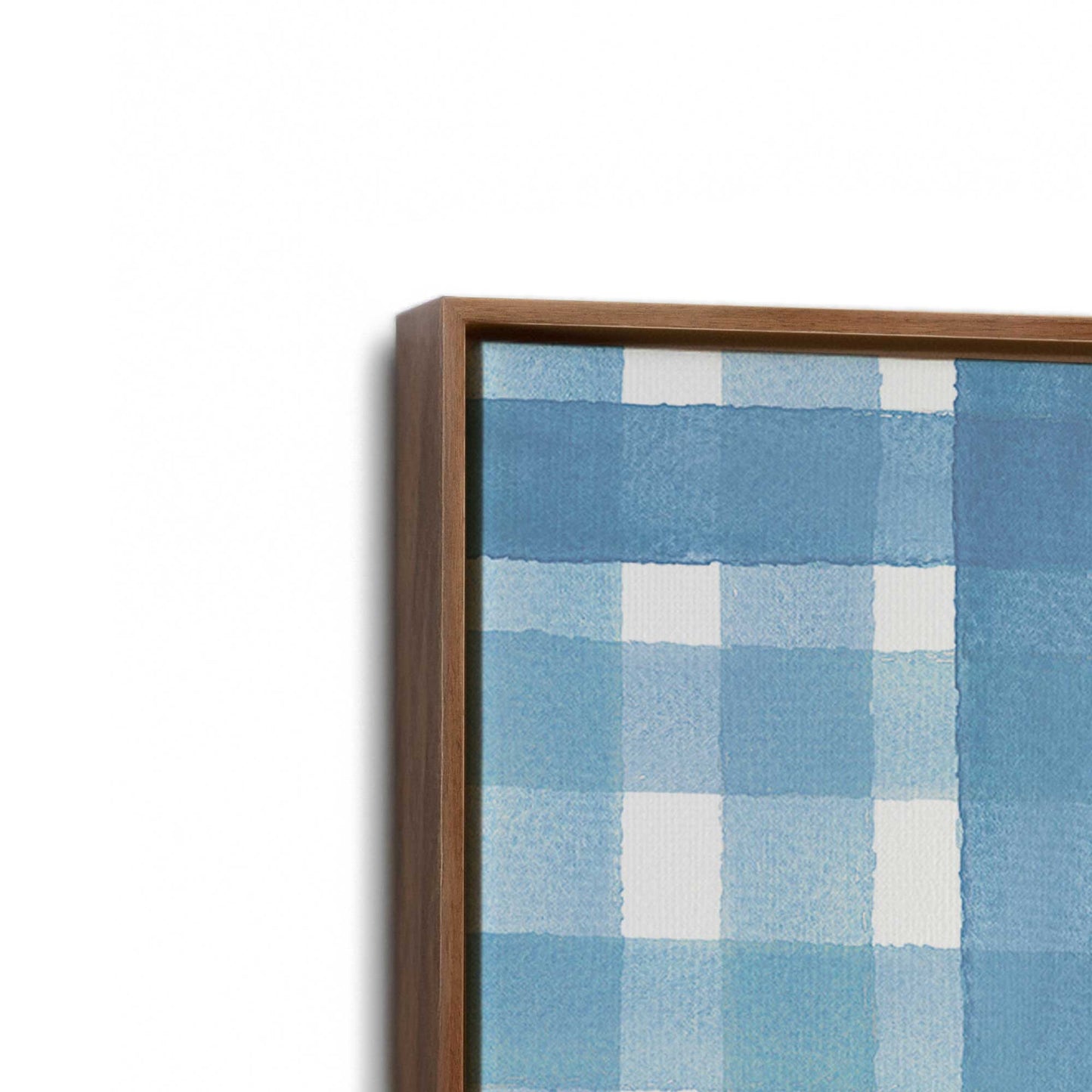 [Color:Walnut], Picture of art in a Walnut frame at an angle