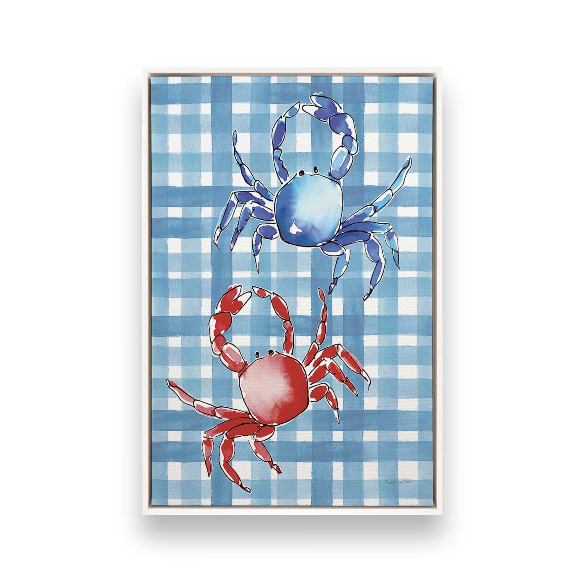 [Color:Opaque White], Picture of art in a White frame
