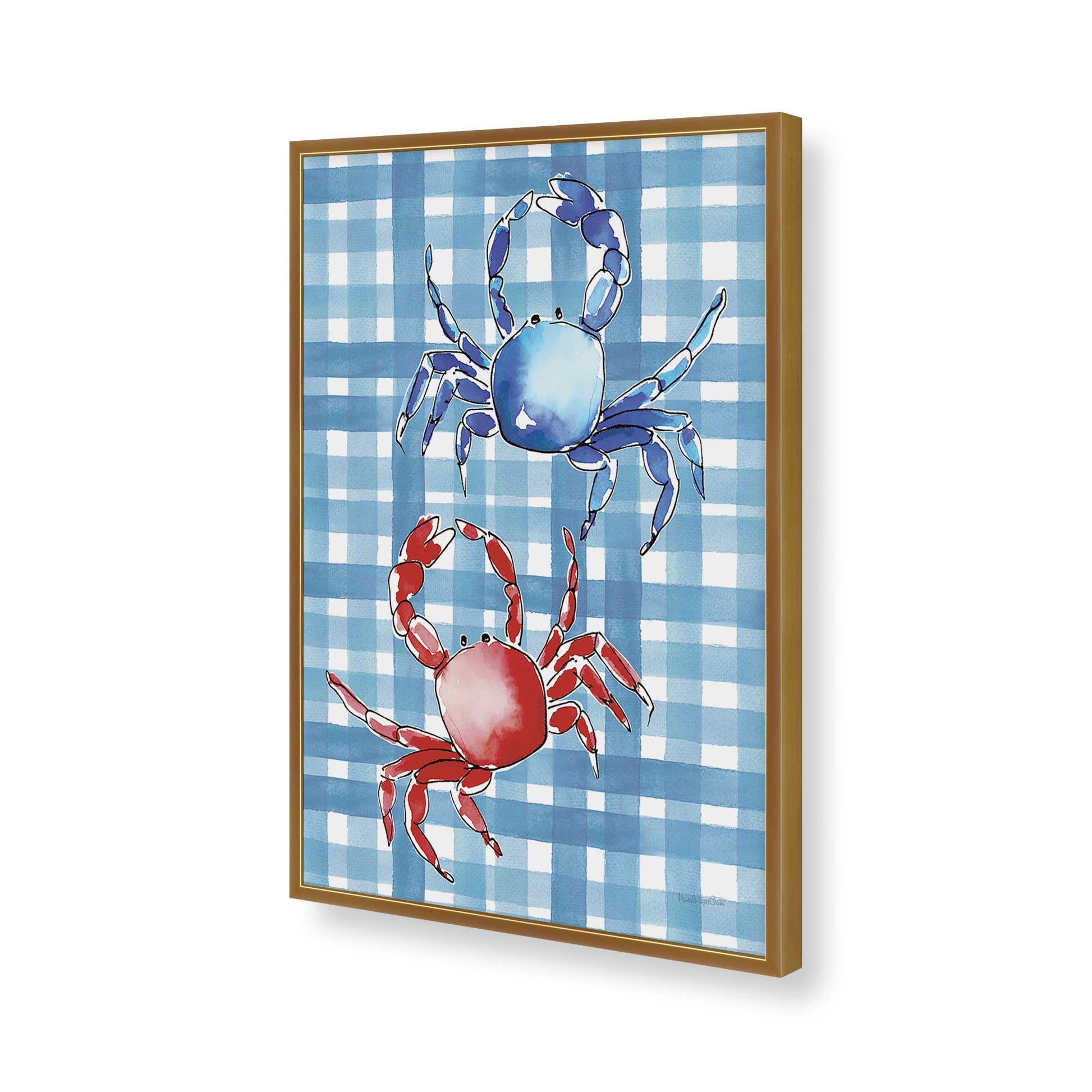 [Color:Polished Gold], Picture of art in a Polished Gold frame of the corner