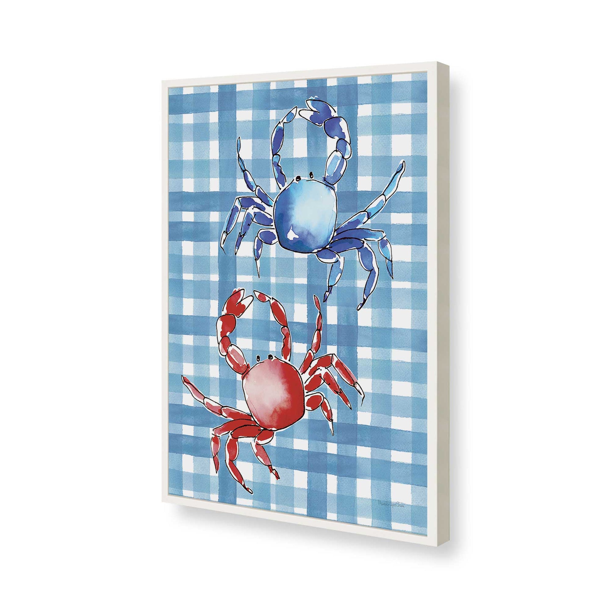 [Color:Opaque White], Picture of art in a Opaque White frame of the corner