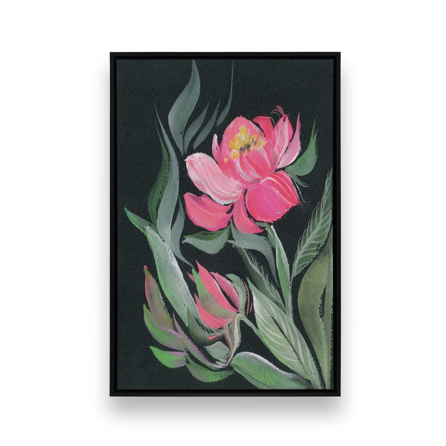 [Color:Satin Black], Picture of art in a Satin Black frame