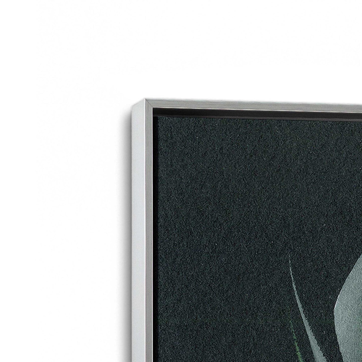 [Color:Polished Chrome], Picture of art in a Polished Chrome frame at an angle