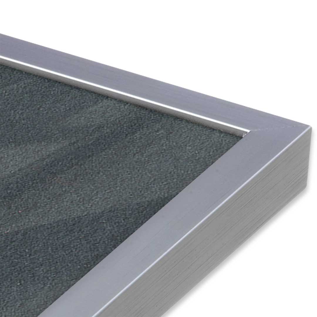 [Color:Polished Chrome], Picture of art in a Polished Chrome frame at an angle