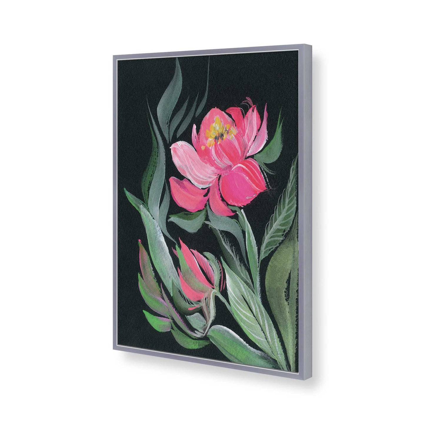 [Color:Polished Chrome], Picture of art in a Polished Chrome frame of the corner