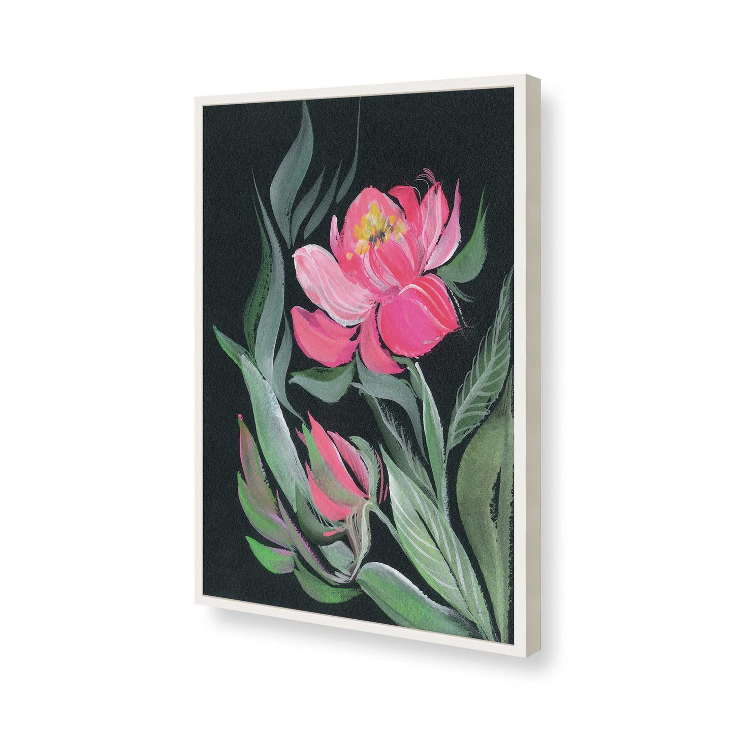 [Color:Opaque White], Picture of art in a Opaque White frame of the corner