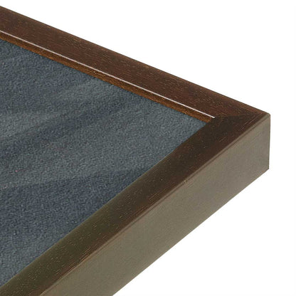 [Color:Brown], Picture of art in a Brown frame at an angle