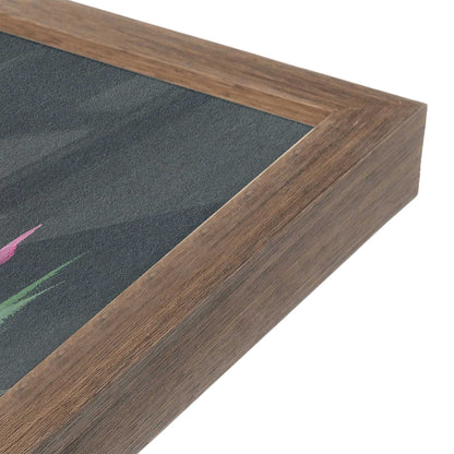 [Color:Walnut], Picture of art in a Walnut frame at an angle