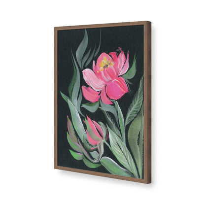 [Color:Walnut], Picture of art in a Walnut frame of the corner