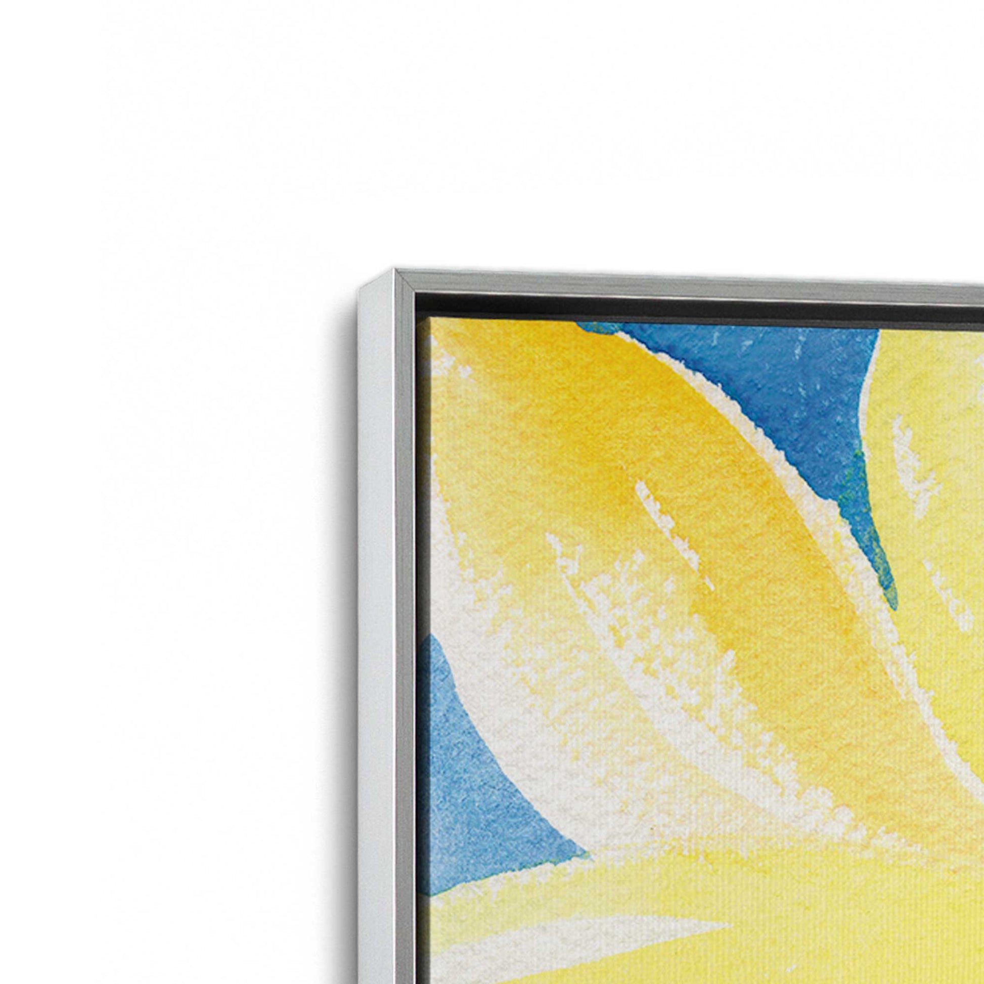 [Color:Polished Chrome], Picture of art in a Polished Chrome frame at an angle