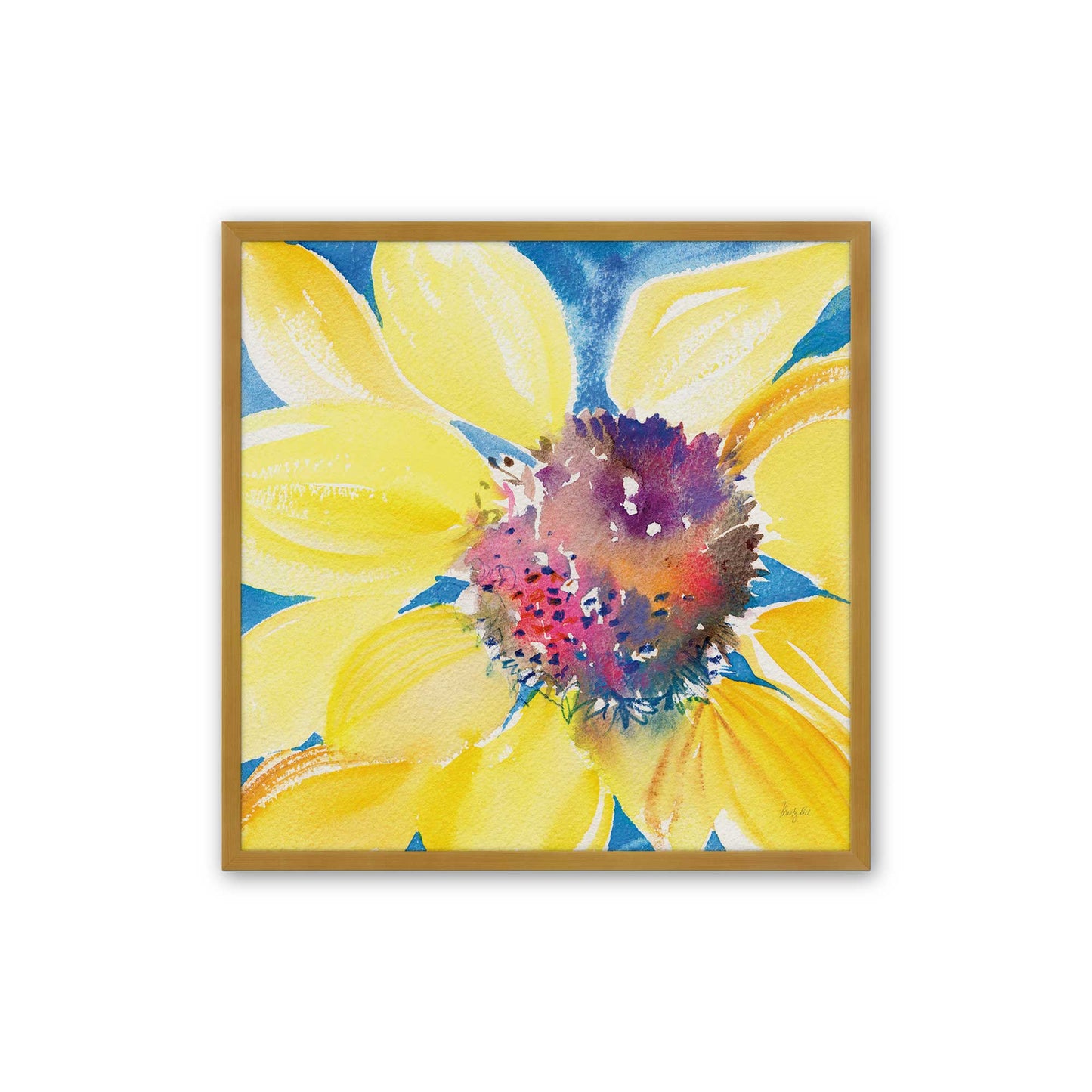 [Color:Polished Gold], Picture of art in a Polished Gold frame