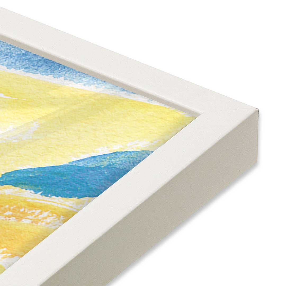 [Color:Opaque White], Picture of art in a Opaque White frame at an angle