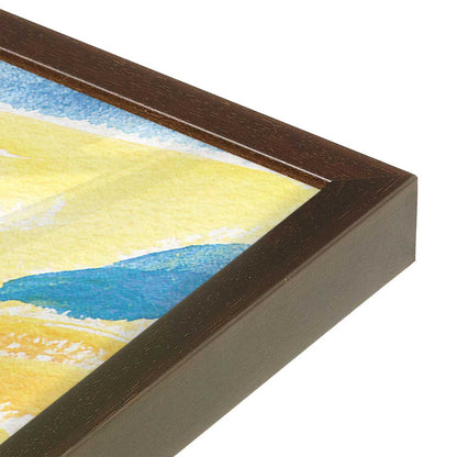 [Color:Espresso], Picture of art in a Espresso frame at an angle
