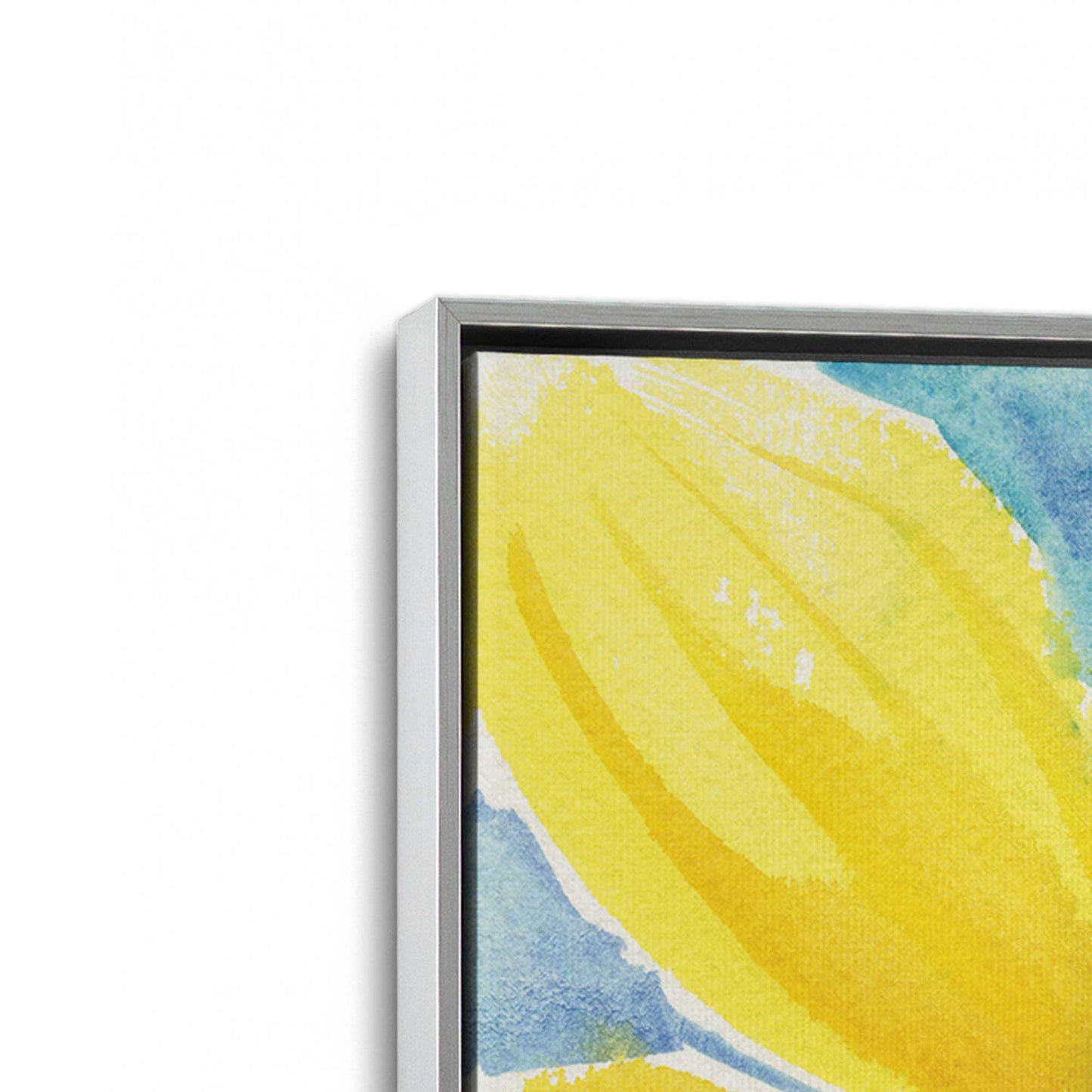 [Color:Polished Chrome], Picture of art in a Polished Chrome frame at an angle