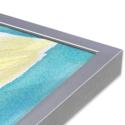 [Color:Polished Chrome], Picture of art in a Polished Chrome frame at an angle