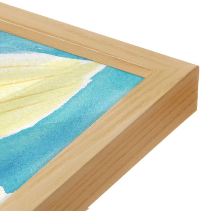 [Color:American Maple], Picture of art in a American Maple frame at an angle