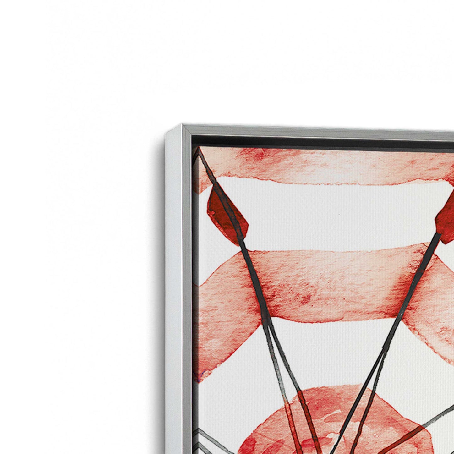 [Color:Polished Chrome], Picture of art in a Polished Chrome frame at an angle