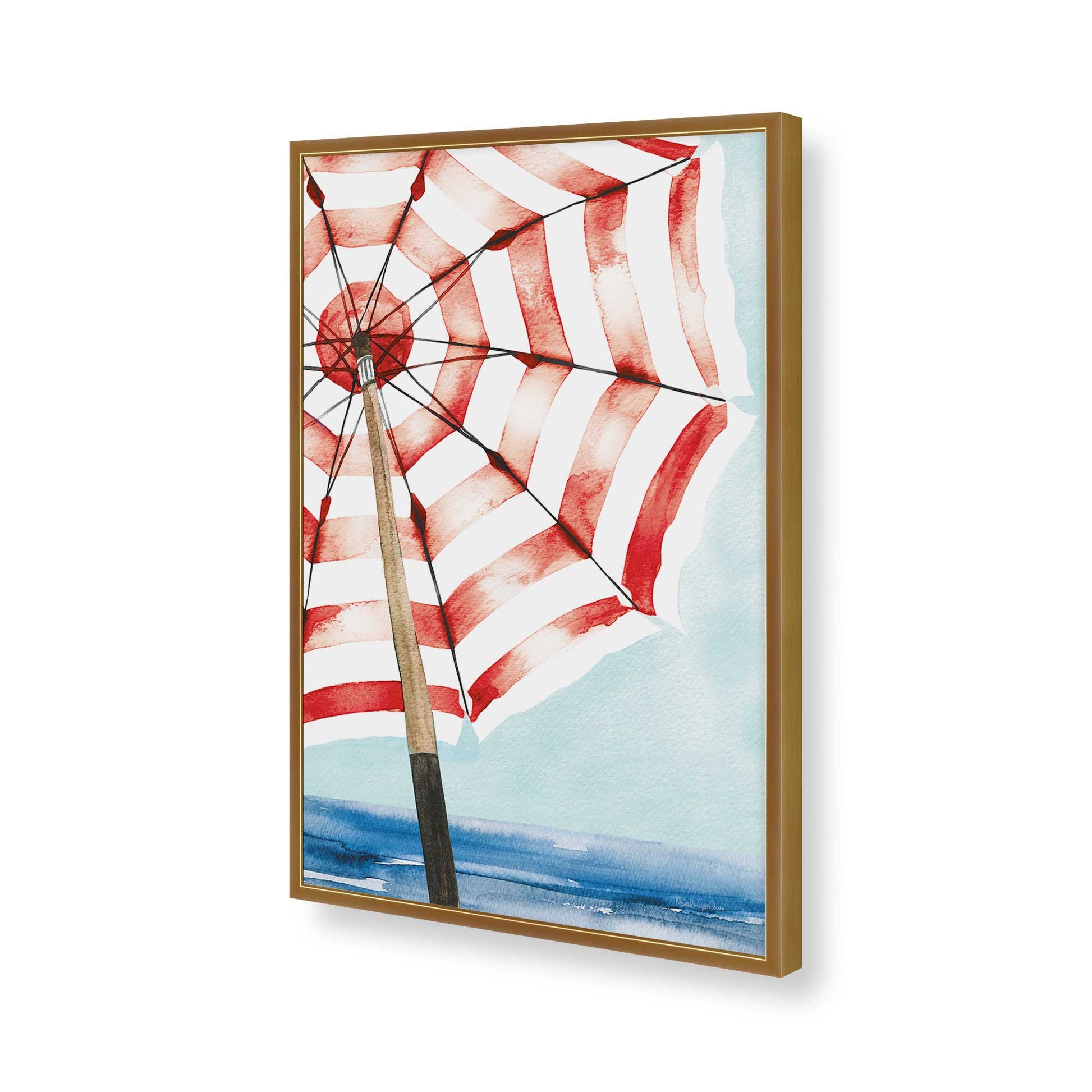 [Color:Polished Gold], Picture of art in a Polished Gold frame of the corner