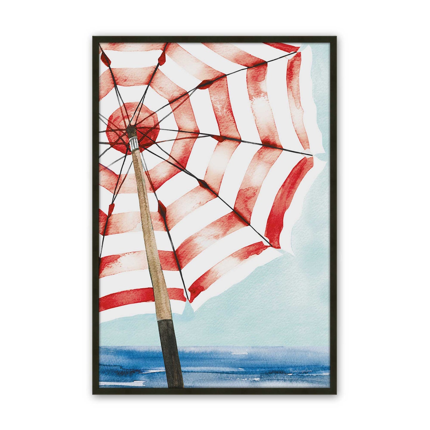[Color:Satin Black], Picture of art in a Satin Black frame