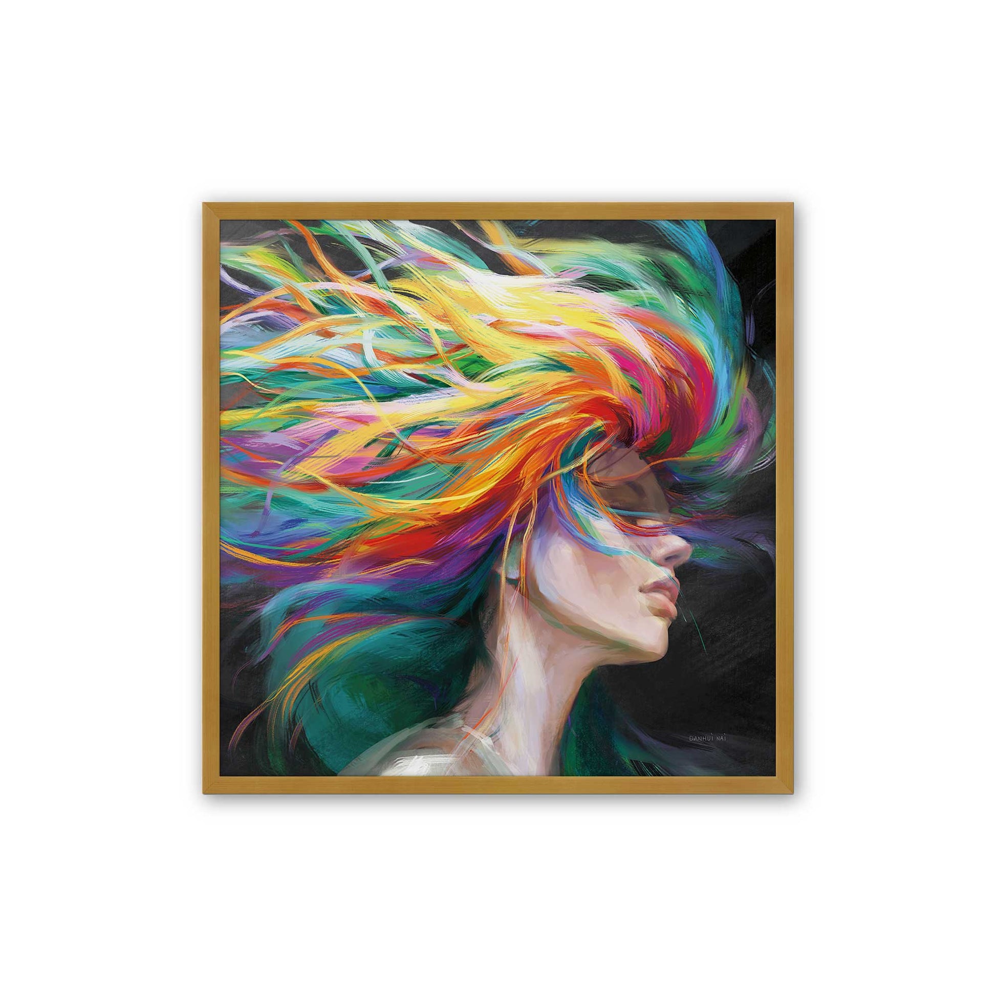 [Color:Polished Gold], Picture of art in a Polished Gold frame