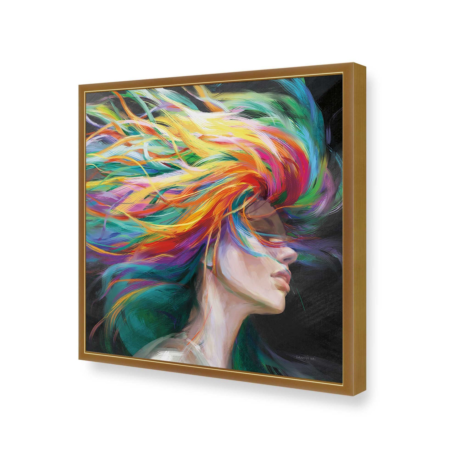 [Color:Polished Gold], Picture of art in a Polished Gold frame of the corner