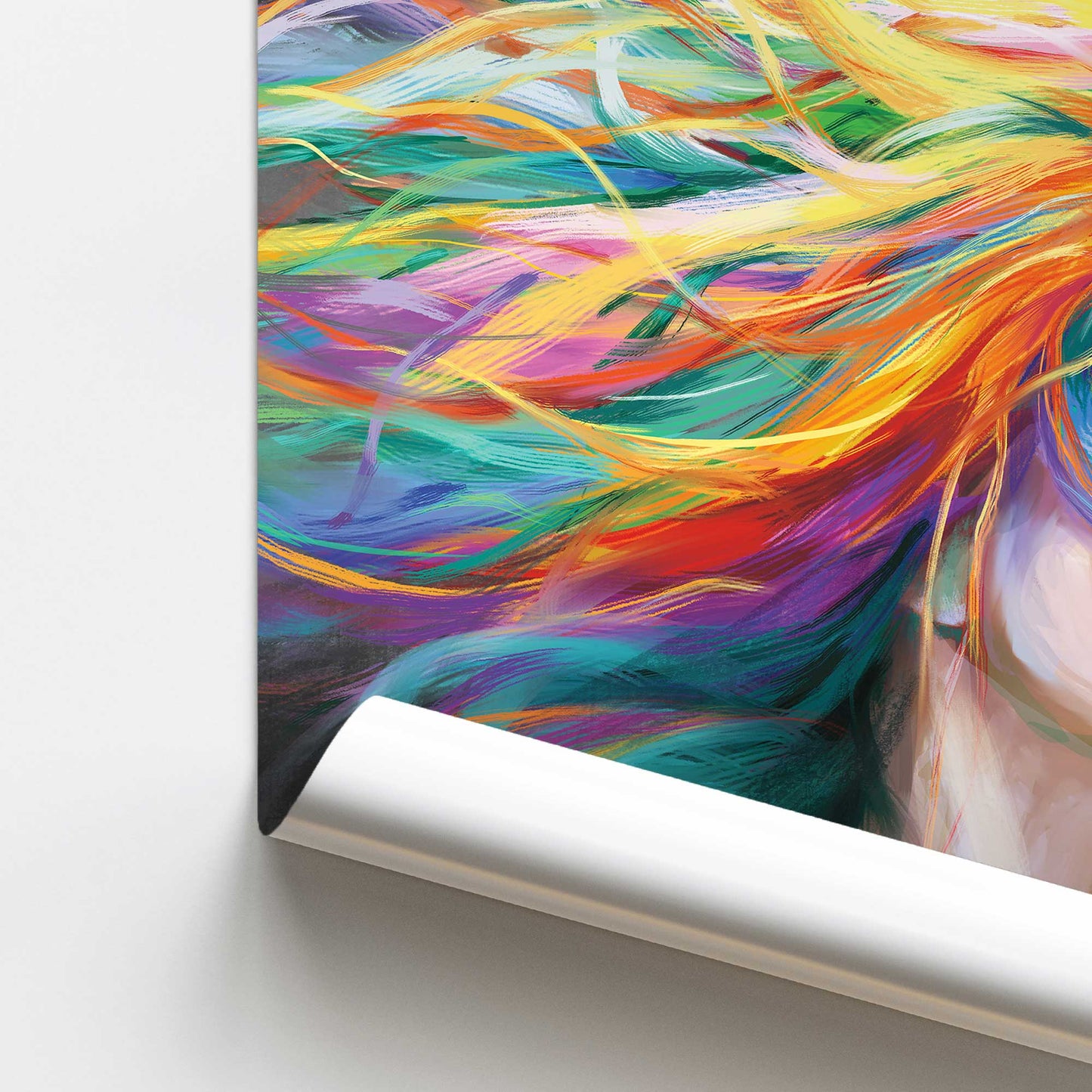 [Color:Rolled Print], Picture of close up of art