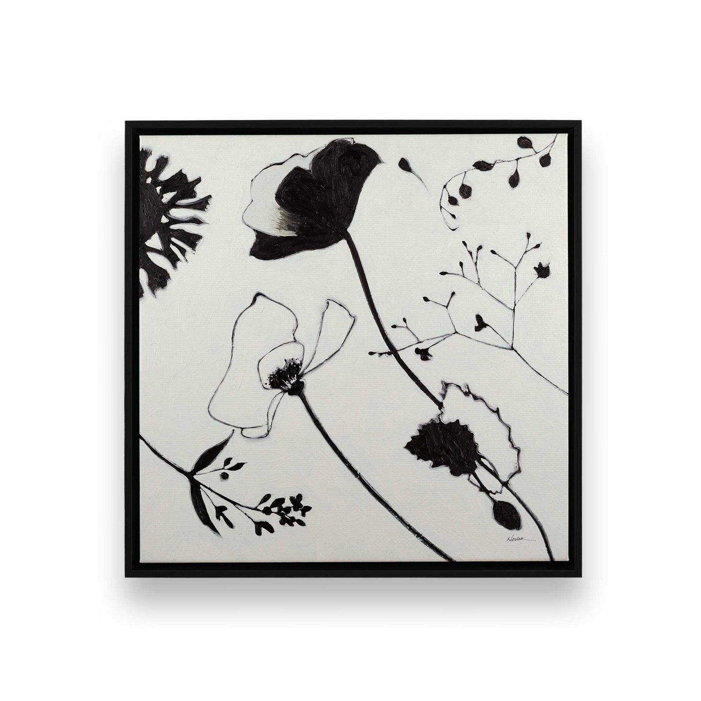 [Color:Satin Black], Picture of art in a Satin Black frame