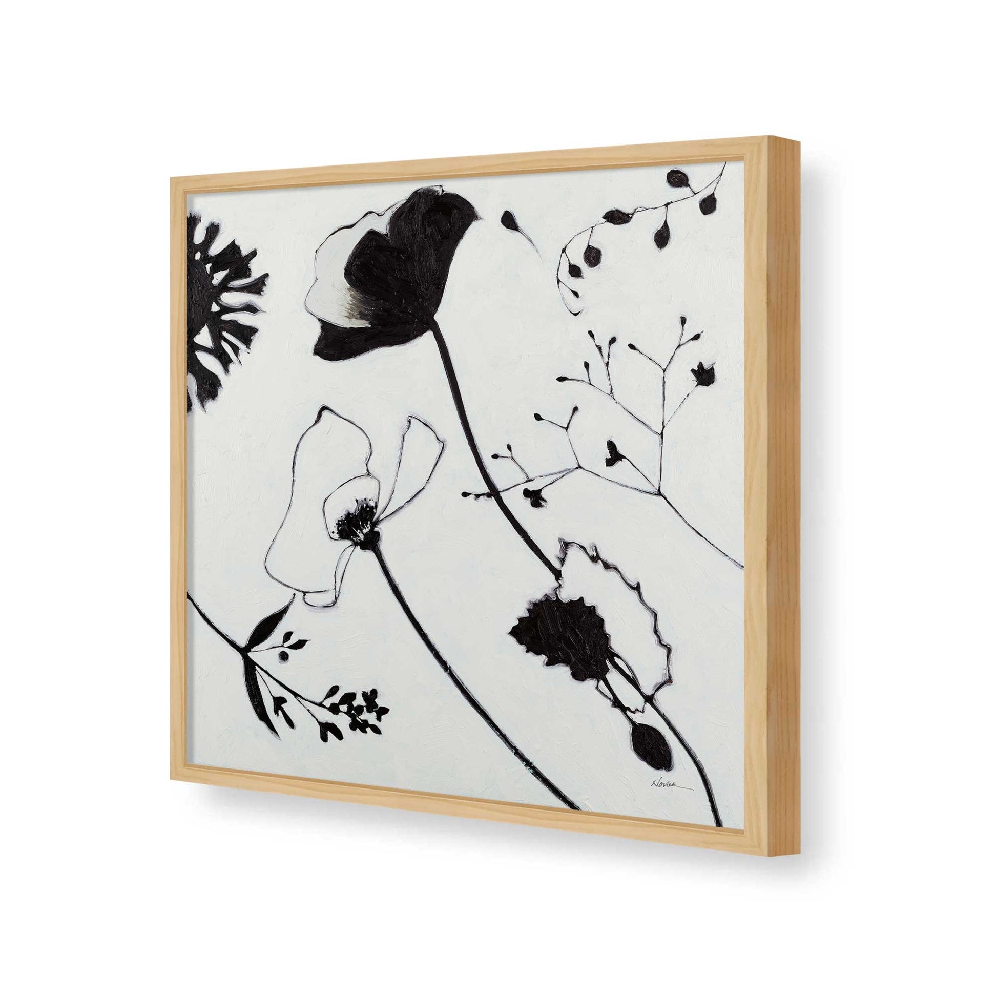 [Color:American Maple], Picture of art in a American Maple frame of the corner