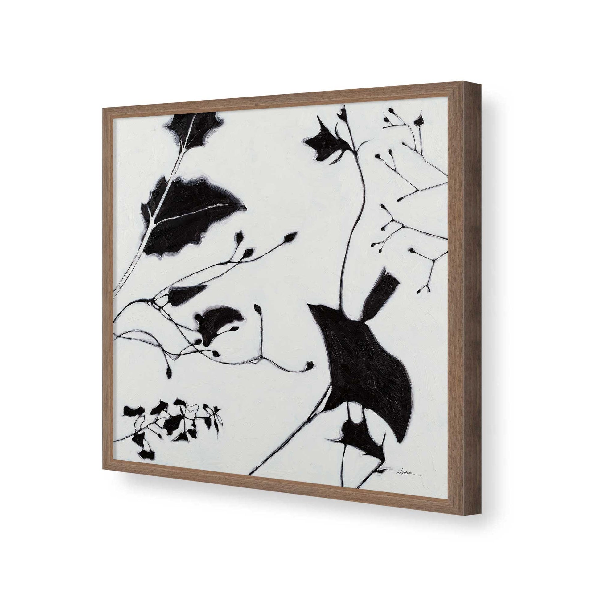 [Color:Walnut], Picture of art in a Walnut frame of the corner
