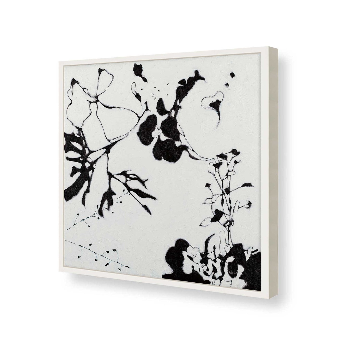 [Color:Opaque White], Picture of art in a Opaque White frame of the corner