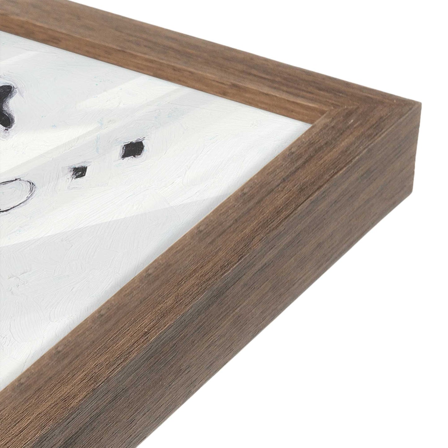 [Color:Walnut], Picture of art in a Walnut frame at an angle
