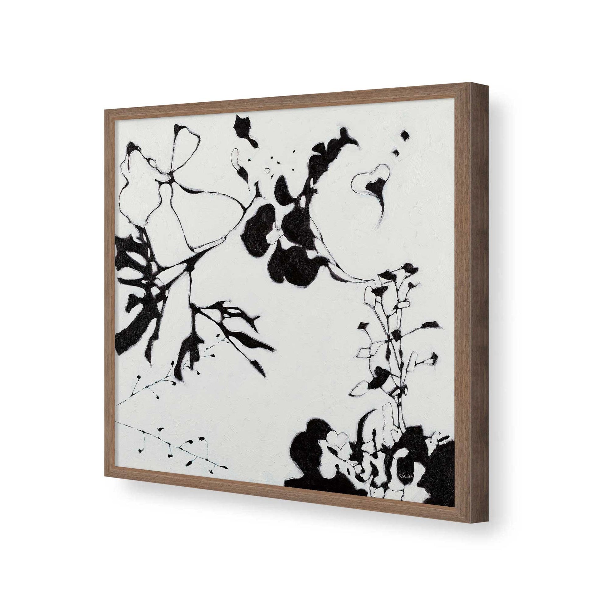 [Color:Walnut], Picture of art in a Walnut frame of the corner