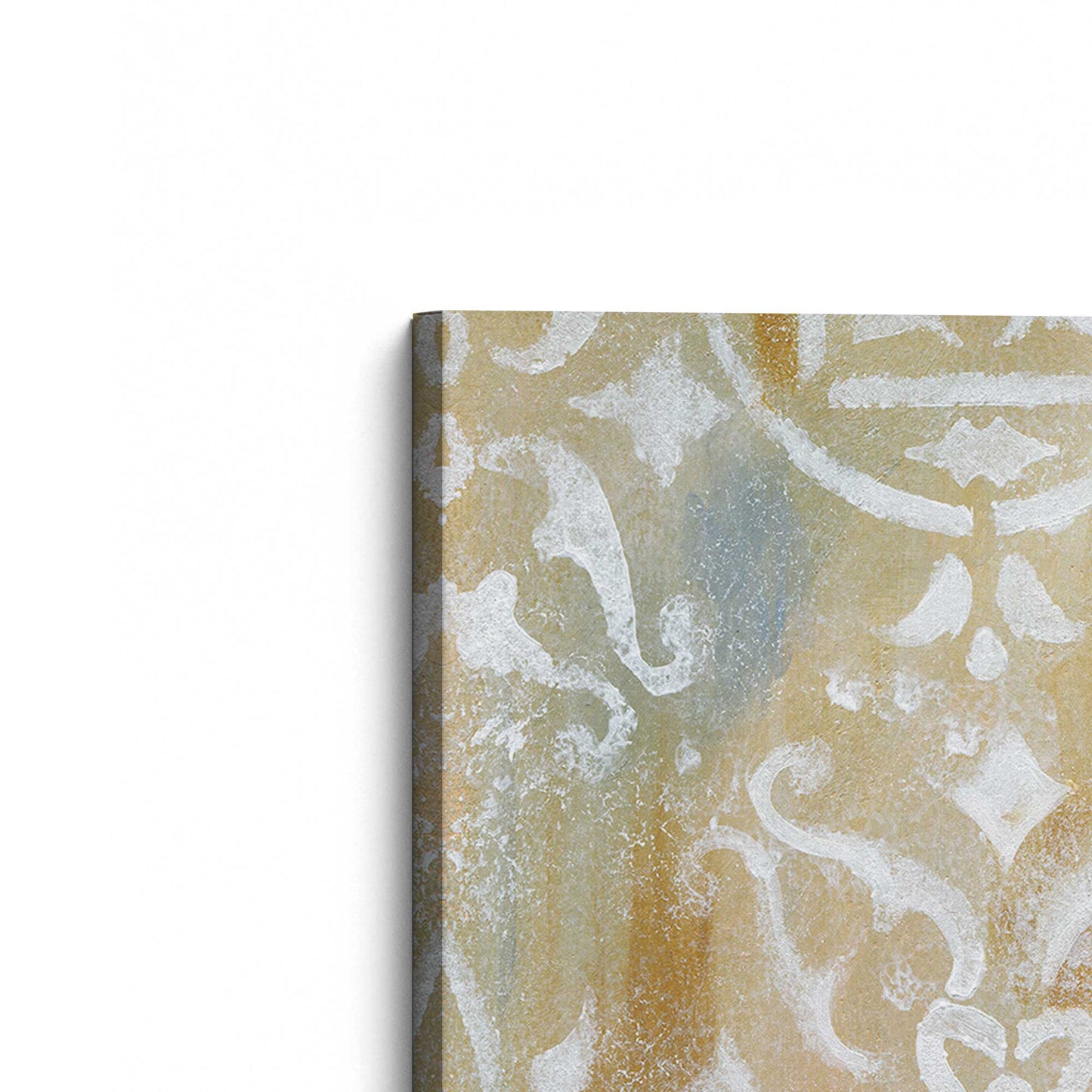 [Color:Stretched Canvas], Picture of the corner of the art
