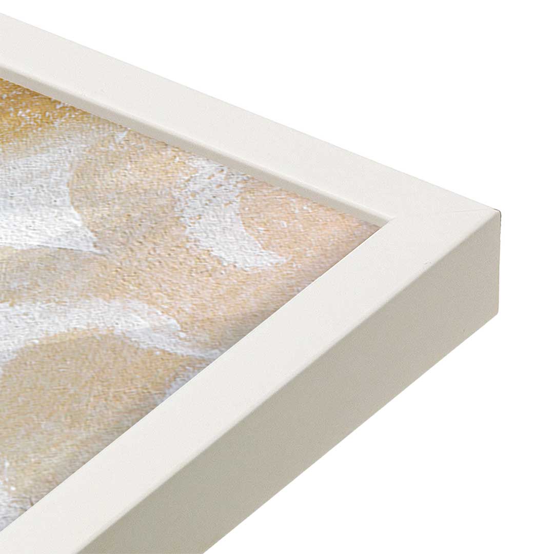 [Color:Opaque White], Picture of art in a Opaque White frame at an angle
